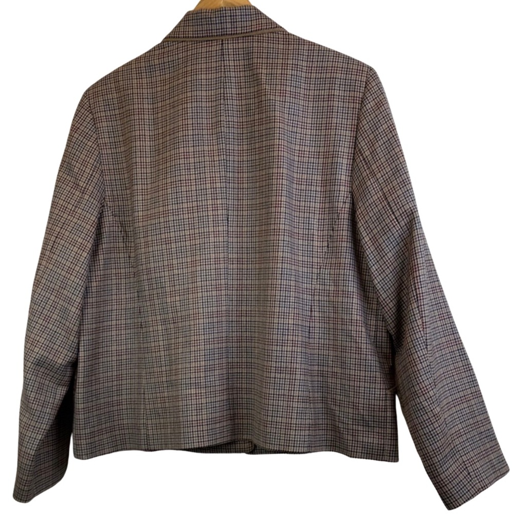 NWT Pendleton 100% Virgin Wool Houndstooth Blazer… - image 2